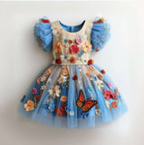 Lucky Sale Flower Butterfly Mesh Dress