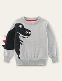 Cartoon Dinosaur Printed Sweatshirt - CCMOM