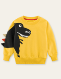 Cartoon Dinosaur Printed Sweatshirt - CCMOM