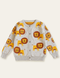 Cartoon Lion Cardigan