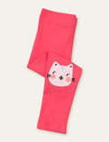 Cat Rainbow Appliqu¨¦ Leggings - CCMOM