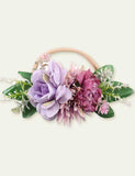 Colorful Artificial Flower Nylon Elastic Ribbon