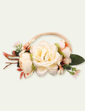 Colorful Artificial Flower Nylon Elastic Ribbon