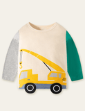 Crane Printed Long-Sleeved T-shirt - CCMOM