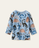 Cute Dinosaur Printed Long-Sleeved T-shirt - CCMOM