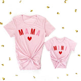 Valentine's Day Mother and Daughter Love T-shirt