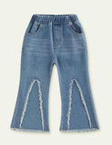 Denim Bell-Bottom Jeans