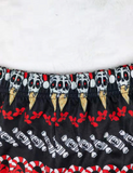 Halloween Christmas Hat Skull Printed Family Matching Pajamas