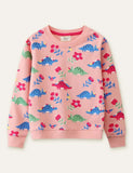 Dinosaur Printed Long Sleeve Sweatshirt - CCMOM