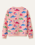 Dinosaur Printed Long Sleeve Sweatshirt - CCMOM