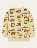 Engineering Vehicle Full Printed Sweatshirt - CCMOM