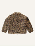 Girls' Leopard Print Coat - CCMOM