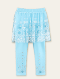 Ice and Snow Embroidery Leggings - CCMOM