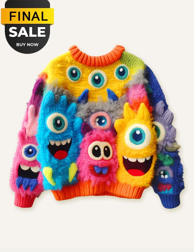 Last Few Left!-Famliy Matching Unisex A Bunch of Little Monster Sweaters - CCMOM
