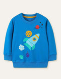 Planet Rocket Printed Sweatshirt - CCMOM