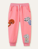 Puppy Appliqué Sweatpants