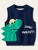 Simple Dinosaur Sweater Vest