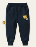 Snoring Tiger Appliqué Sweatpants