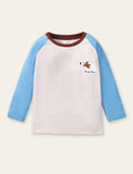 Toddler Polar Bear Appliqu¨¦ Embroidered Long Sleeve T-shirt - CCMOM