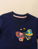Two Butterflies Embroidered Sweatshirts - CCMOM