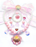 Undersea Mermaid Shell Necklace Accessories Set