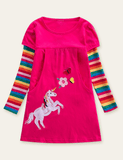 Unicorn Appliqué Dress - CCMOM