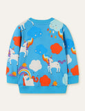 Unicorn Rainbow Printed Sweatshirt - CCMOM