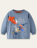 Witch and Gargoyles Printed Sweatshirt - CCMOM