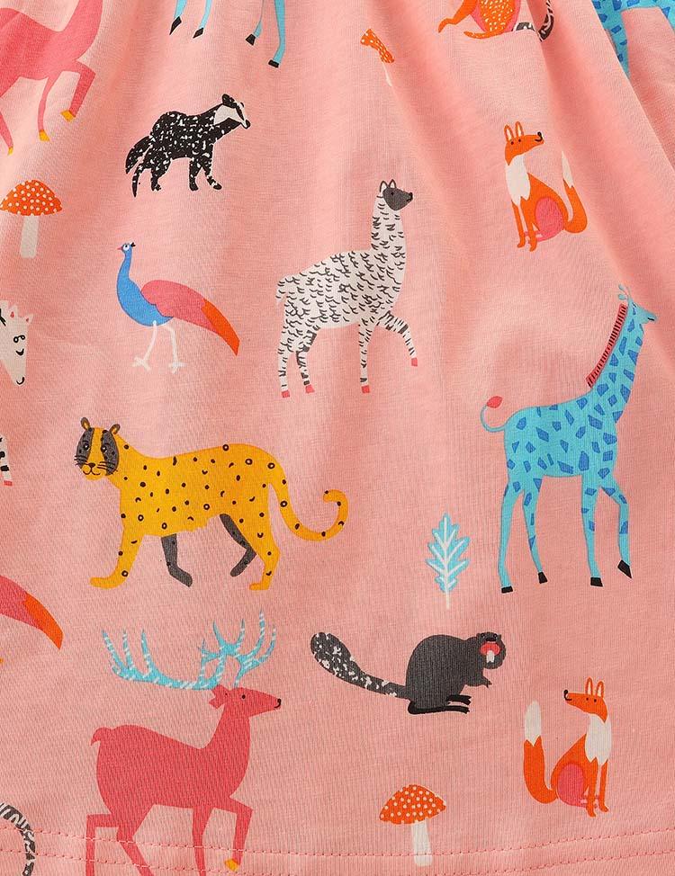 Zoo Printed Long Sleeve Dress - CCMOM