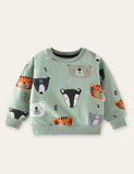 Cartoon Animal Printed Sweatshirt