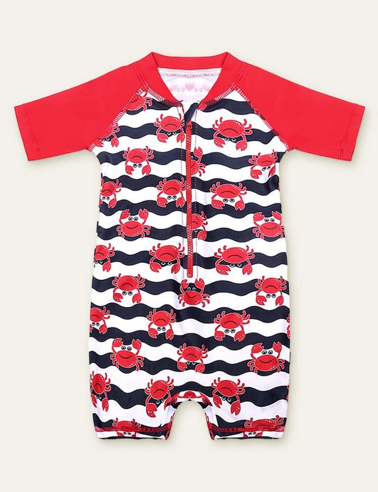 Crab Whale Printed Swimsuit - CCMOM