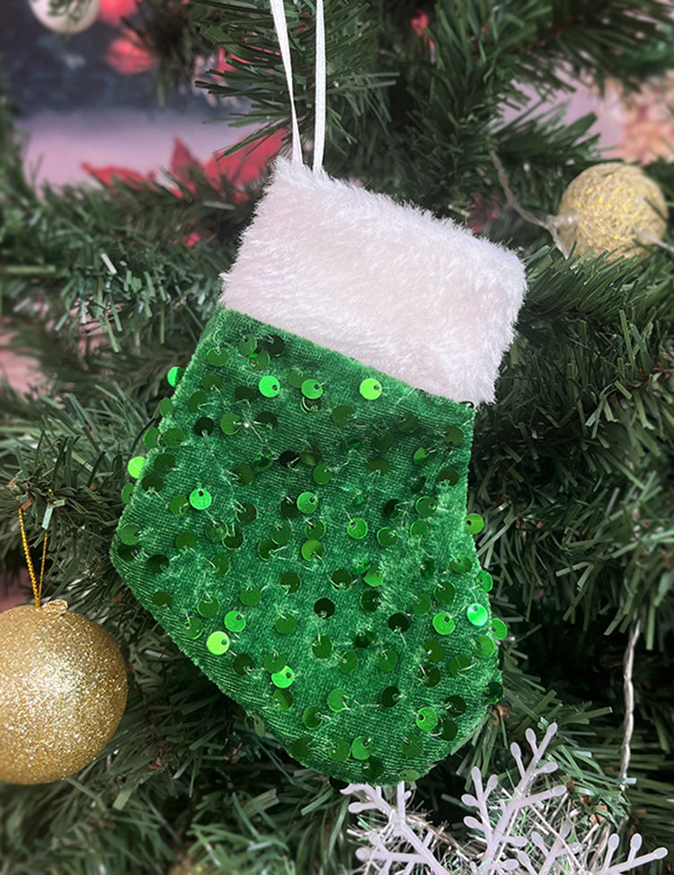 Christmas Sequined Socks Christmas Tree Candy Bag
