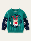 Christmas Deer Letter Sweater