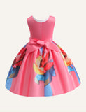 Girl's Dress Princess Dress Flower Print Dress