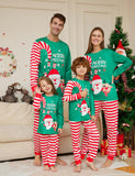 Cartoon Santa Claus Letter Printed Family Matching Pajamas