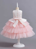 Children's Dress Princess Dress European and American Embroidery Puffy Cake Dress