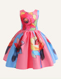 Girl's Dress Princess Dress Flower Print Dress