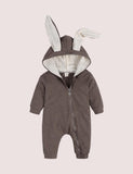 Easter Long Ear Bunny Hoodie Romper - CCMOM