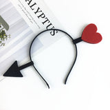 Cute Creative Funny Heart-Shaped Headband Valentine's Day Cute Heart-Shaped Hairpin Hair Hoop