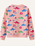 Children's Dinosaur Printed Long Sleeved Top