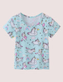 3D Unicorn Full Printed Casual T-shirt - CCMOM