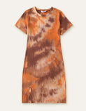 Tie-Dye Printed Family Matching Dress