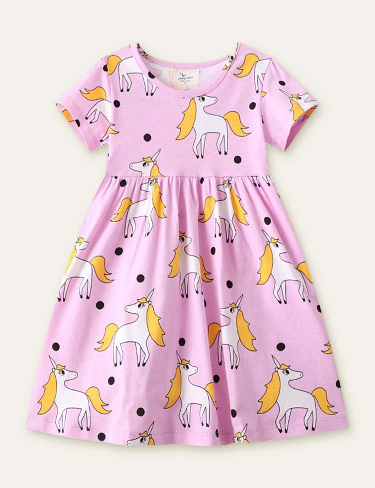 Unicorn Printed Dress