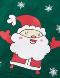 Christmas Santa Claus Printed Sweatshirt Set