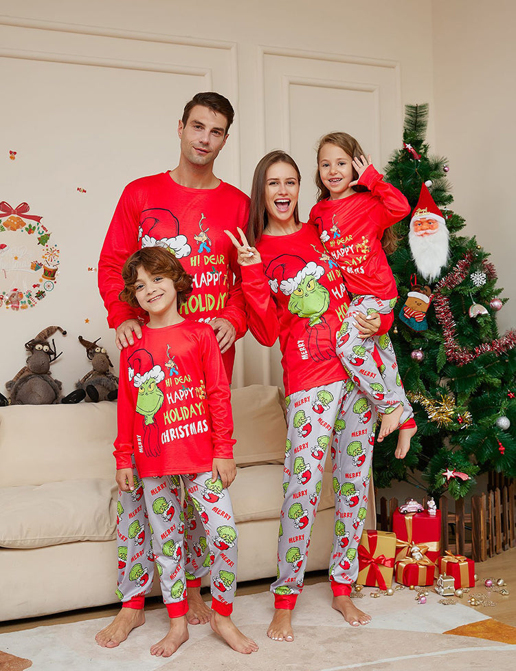 Christmas Little Monster Printed Family Matching Pajamas
