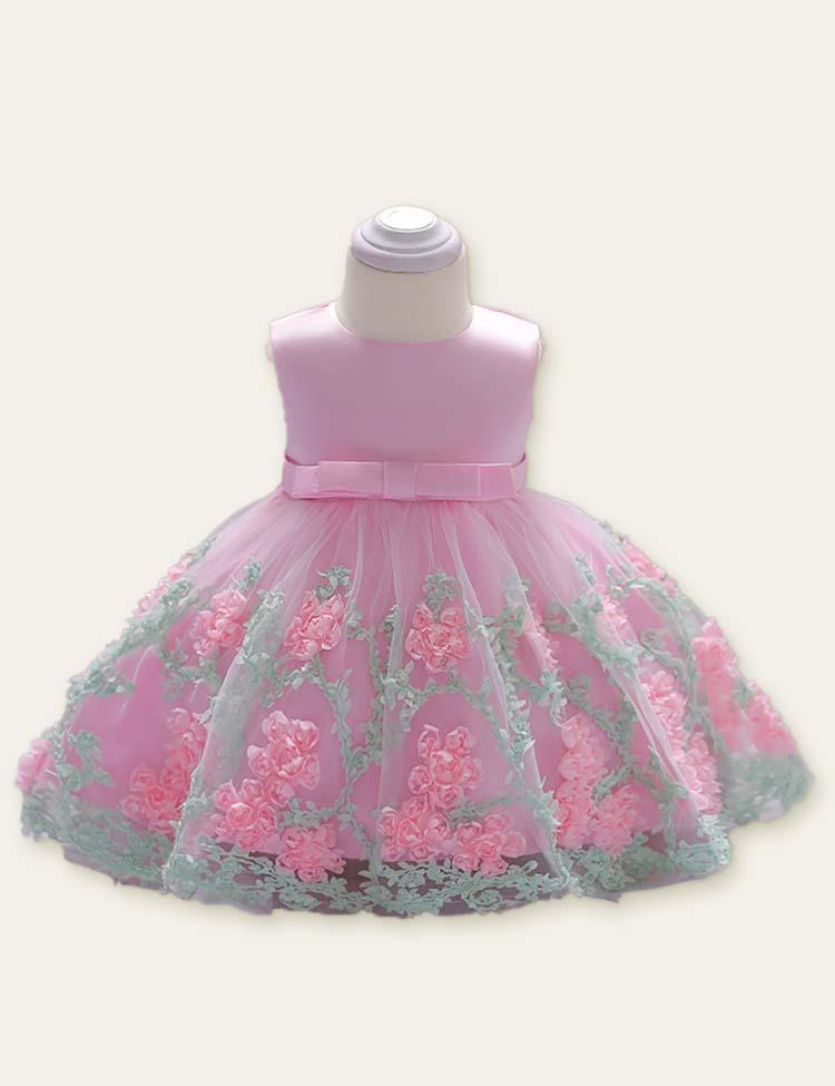 Floral Mesh Party Dress - CCMOM