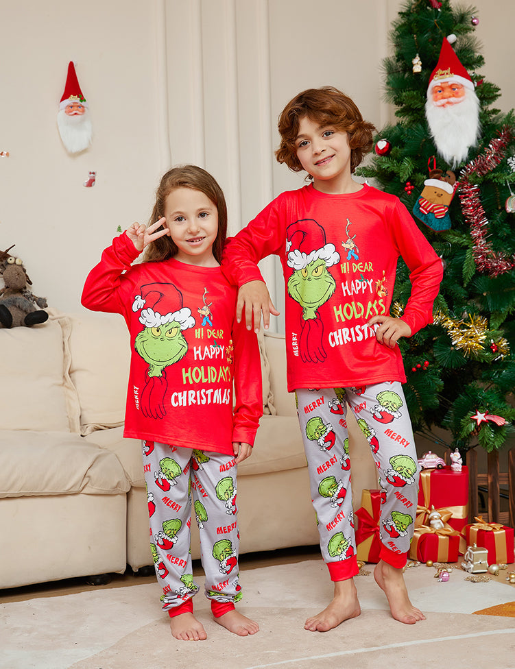 Christmas Little Monster Printed Family Matching Pajamas