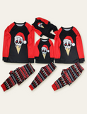 Halloween Christmas Hat Skull Printed Family Matching Pajamas