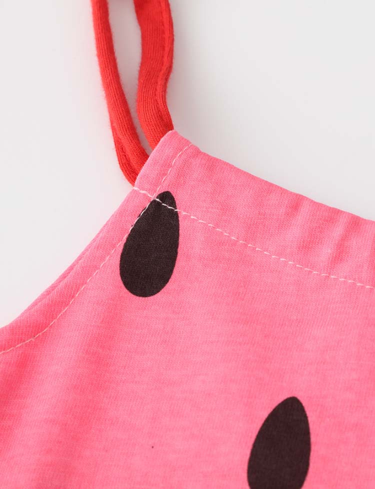 Watermelon Printed Suspender Dress