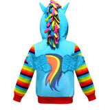 Kids' Overcoat New Children Printed Coat Foreign Trade Popular Style Girls My Little Pony: Friendship Is Magic Sweatshirt Hoodie